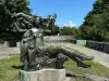 Bronzeskulptur Borsorka (Hexe)